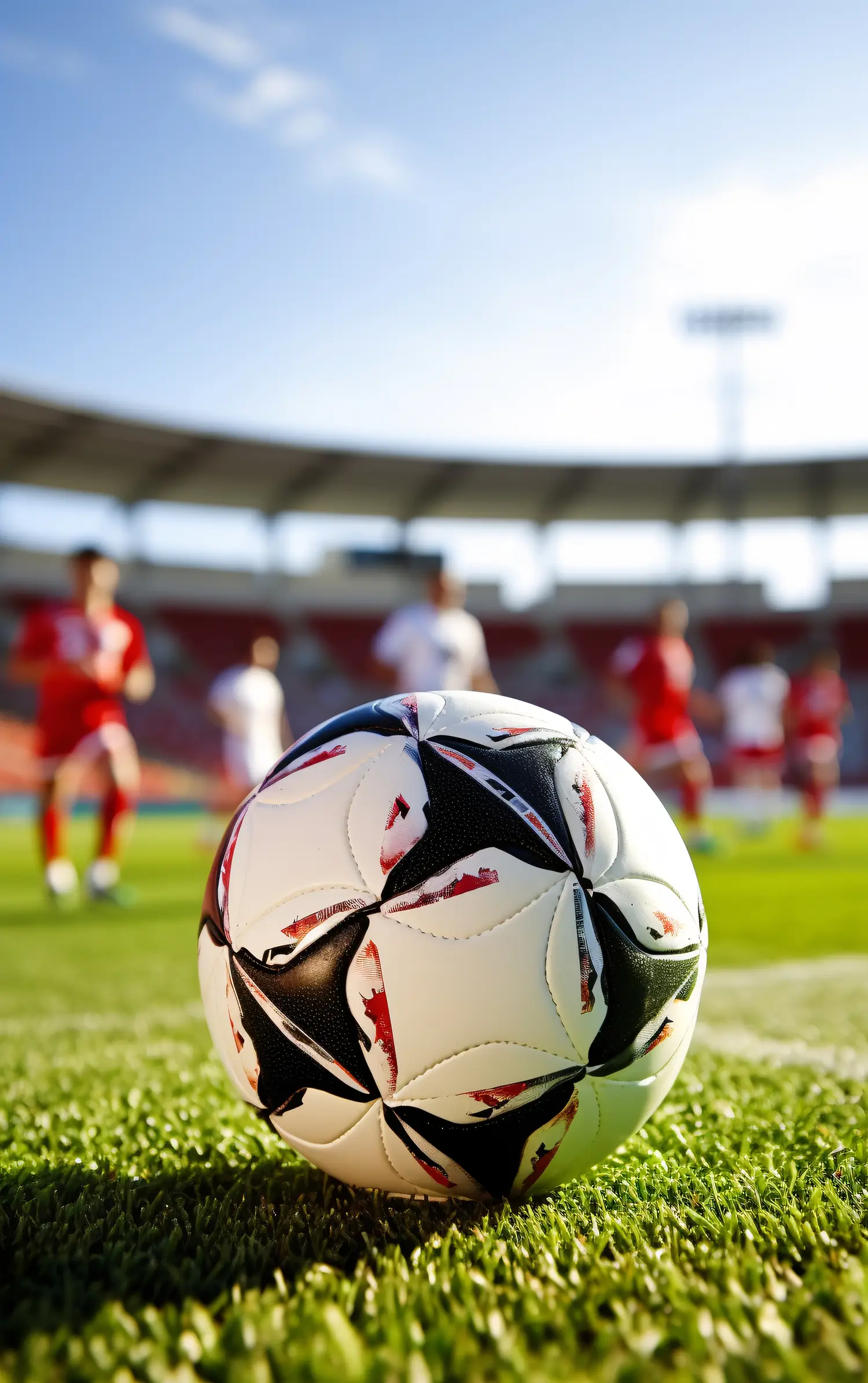 pallone da calcio su campo